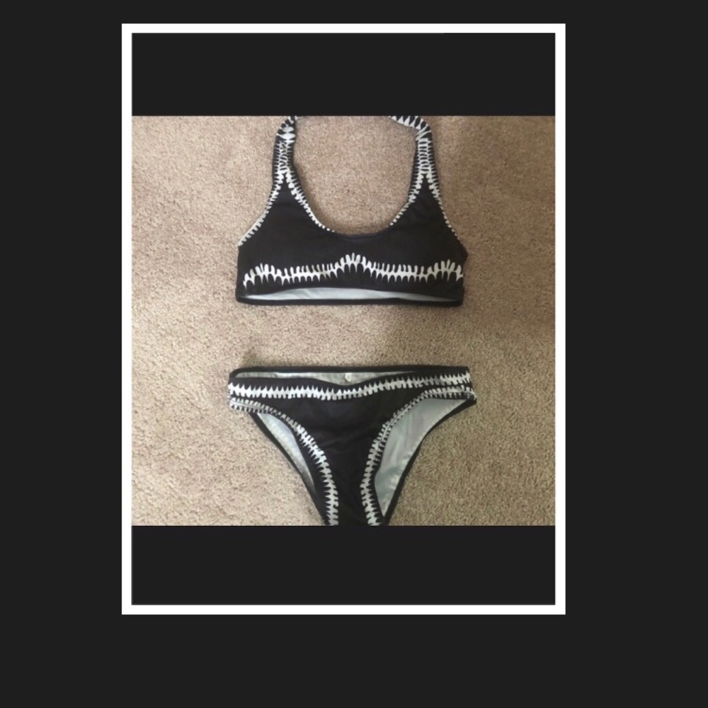 New Black and White Bikini